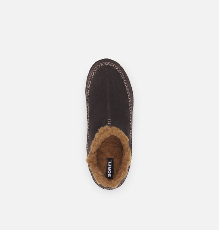 Mens Slippers Dark Brown - Sorel Manawan™ II - 629-NEWBHF